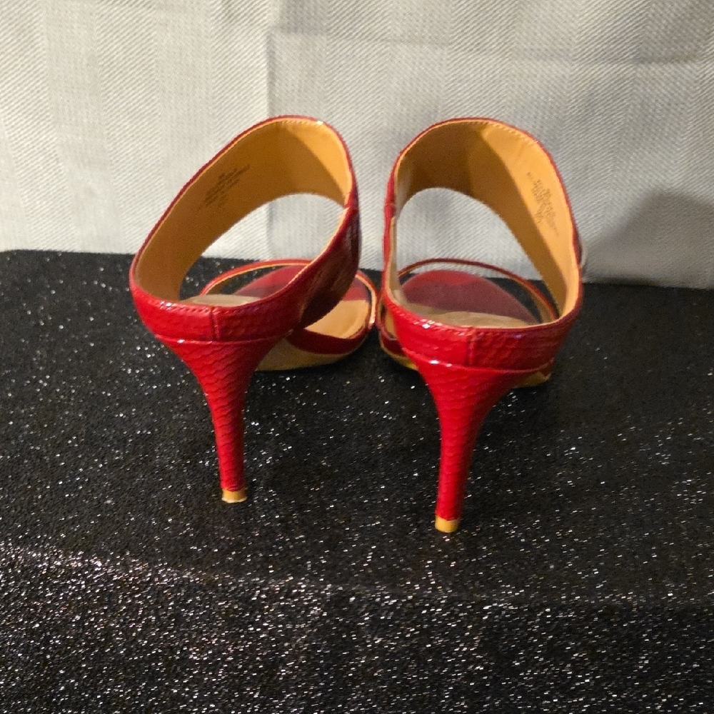 Calvin Klein Women's Vibrant Red Sandals - Picture 4 of 5